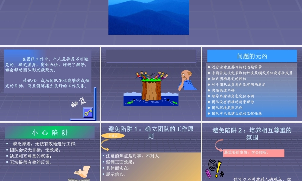 塑造团队凝聚力-打造高绩效团队课件