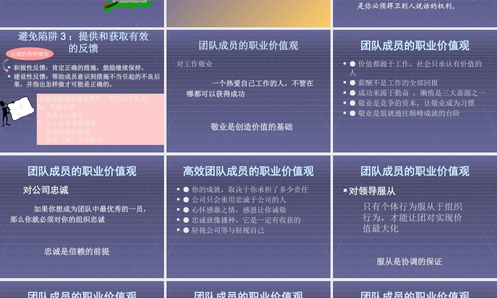 塑造团队凝聚力-打造高绩效团队课件