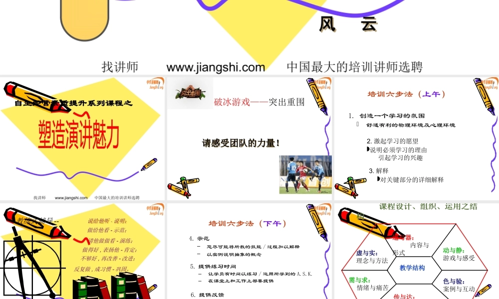 塑造演讲魅力之三(杨迪超)
