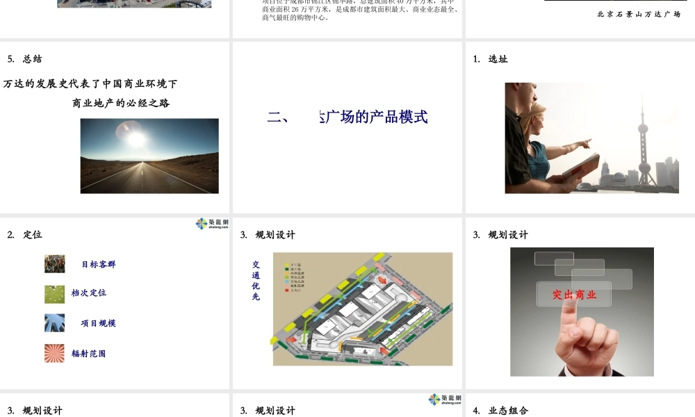 大连某著名商业地产项目运作模式