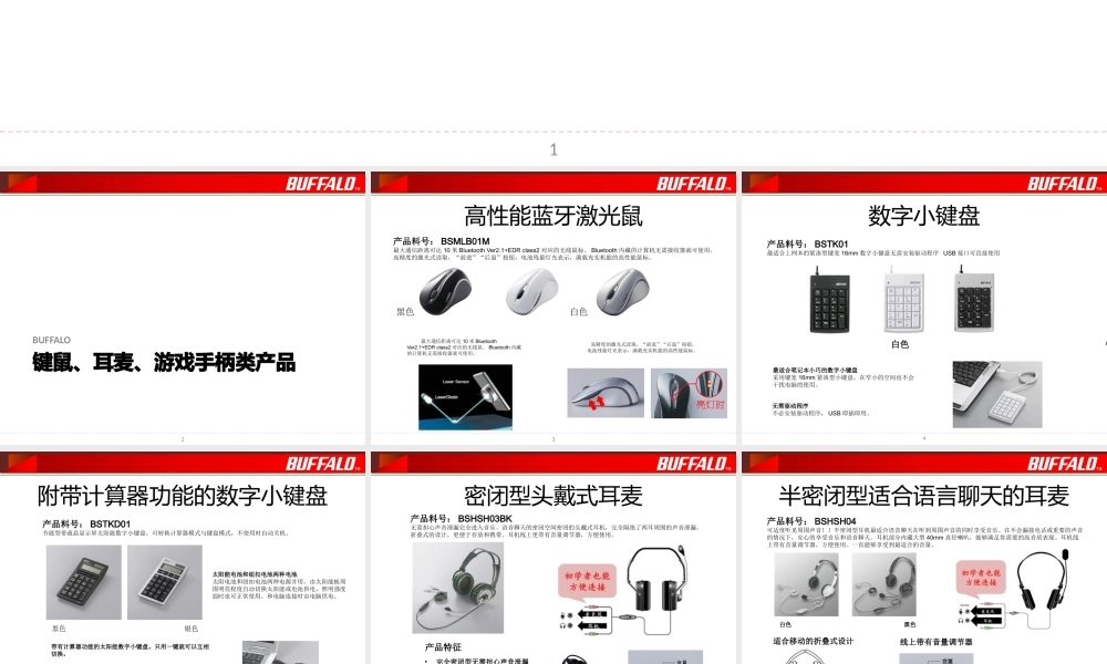 培训-BUFFALO产品介绍