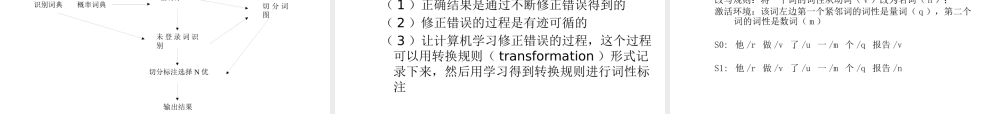 基于隐马尔科夫模型的词性标注讲义