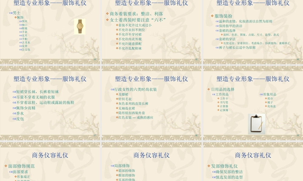 塑造专业形象与商务礼仪的定义