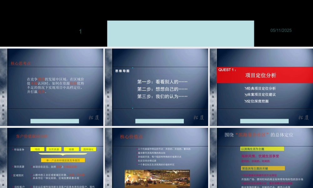 大连市热岛黄金海岸项目发展建议与营销策略方案--jionns