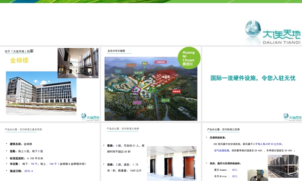 大连天地地产招商推介方案
