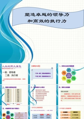塑造卓越领导力和高效执行力
