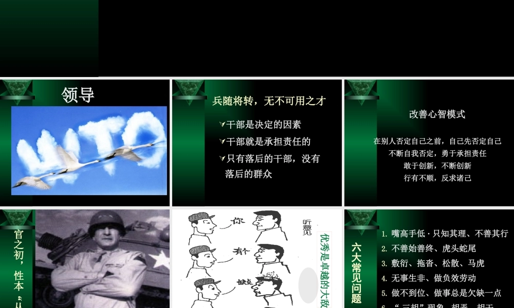 塑造卓越领导力与高效能执行力(PPT 66页)