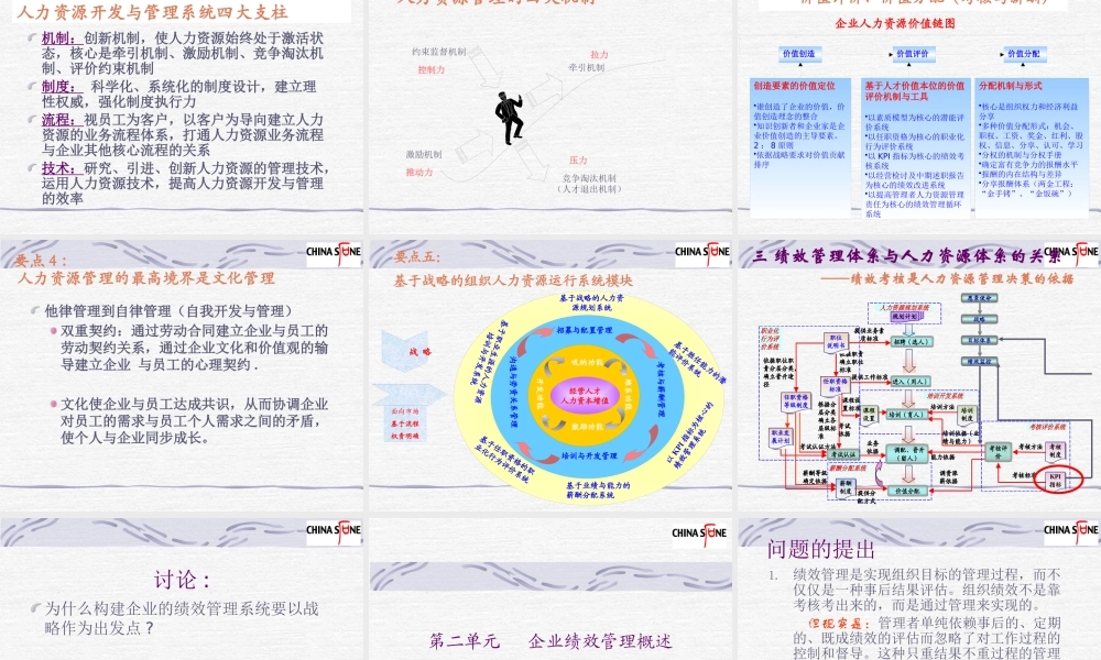 基于战略的绩效管理系统构建讲义