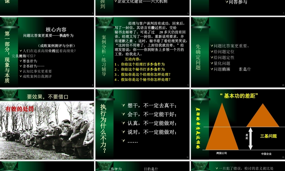 塑造卓越领导力与高效能执行力(PPT 153页)