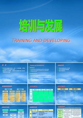 培训的作用与发展目标