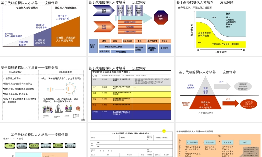 基于战略的梯队人才培养