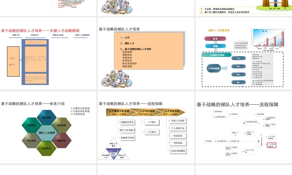 基于战略的梯队人才培养讲义