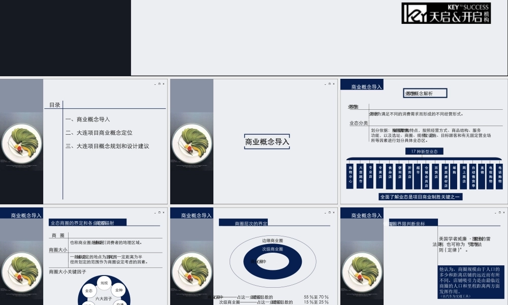 大连项目商业概念策划提案