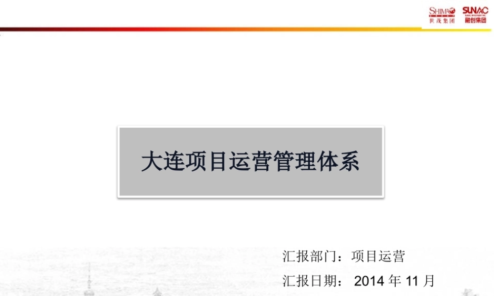 大连项目运营管理体系策划V10(1127终稿)