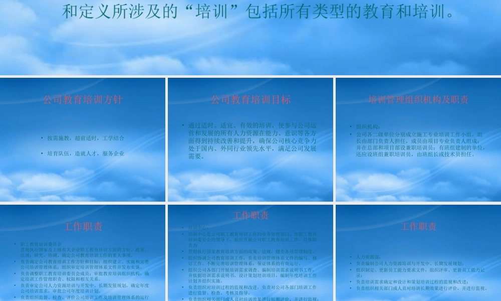 培训管理手册的说明
