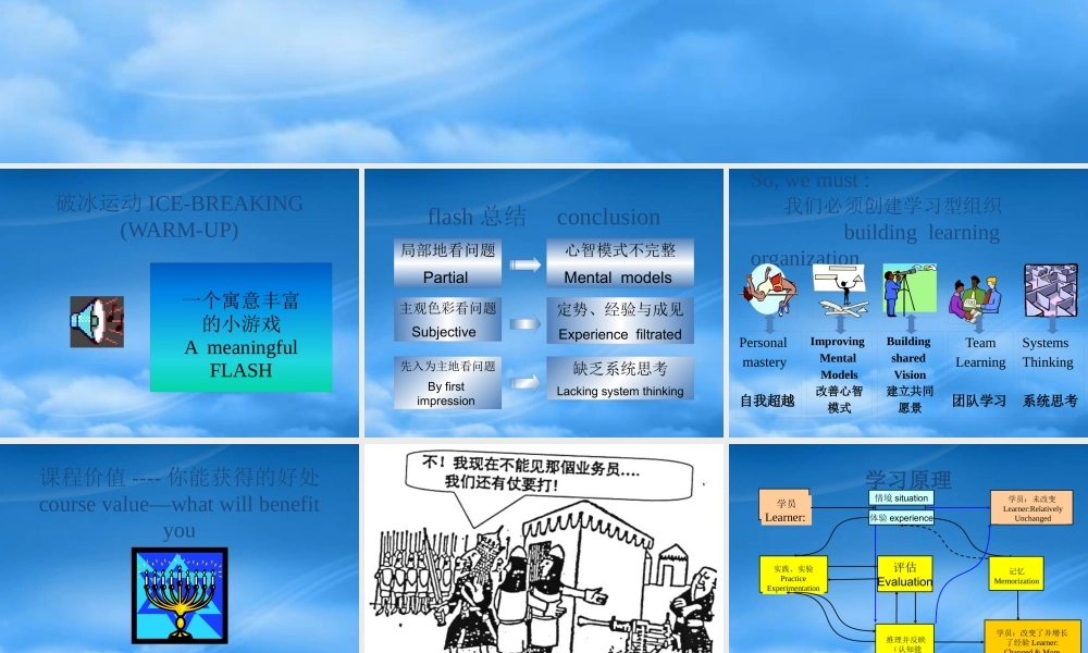 培训管理与开发--企业培训成功的秘诀