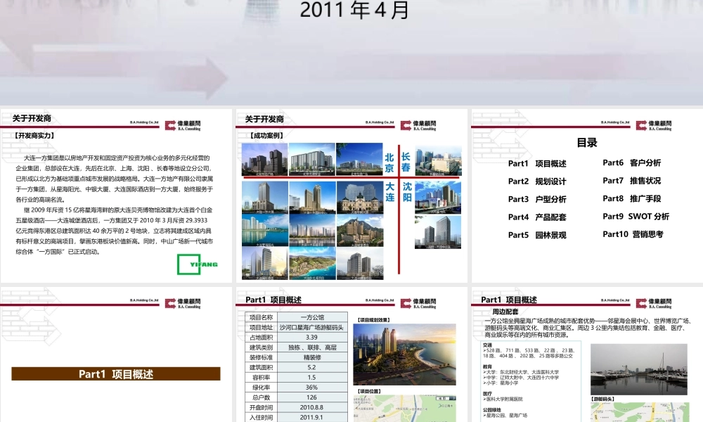 大连一方公馆项目个案分析报告_80页_伟业_XXXX年