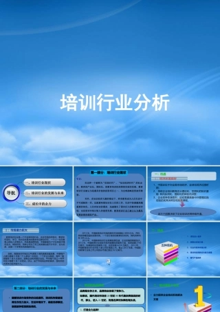 培训行业分析教材