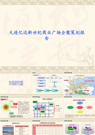 大连亿达新世纪商业广场全案策划报告(1)