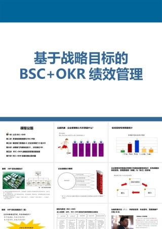 基于战略目标的BSC“加”OKR绩效管理