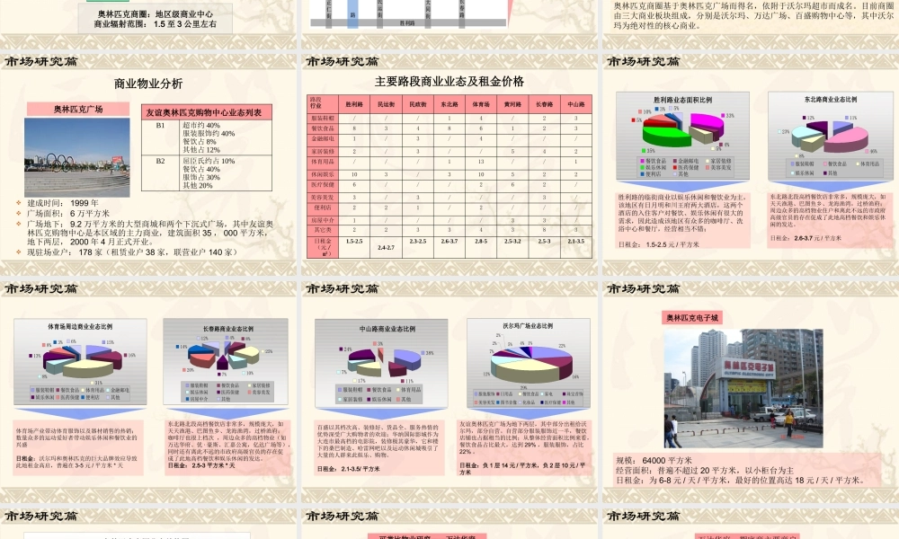 大连亿达新世界B区商业项目策划全案
