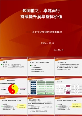 孙兵-企业文化管理的思想和路径