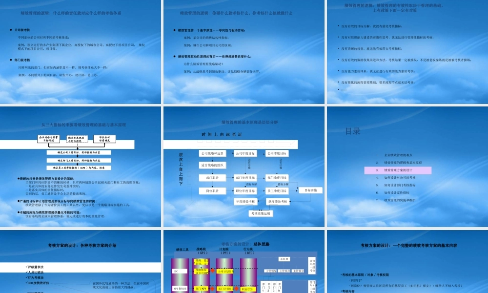 基于战略与流程的绩效管理教材