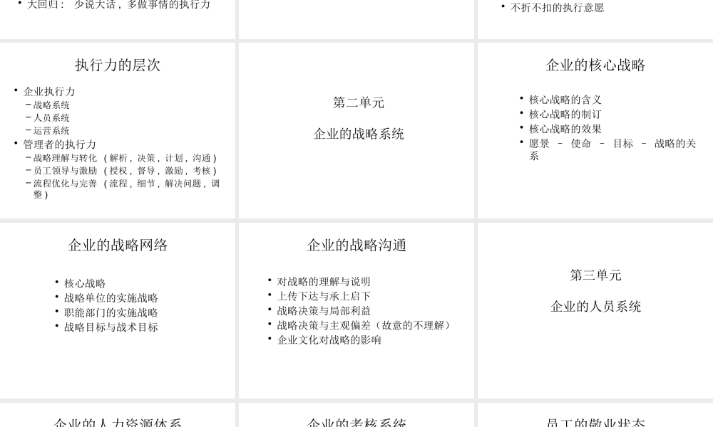 培训讲义：管理者的执行力