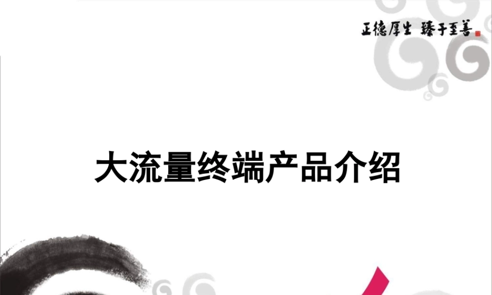 大流量终端产品介绍