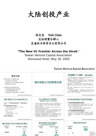大陆创投产业