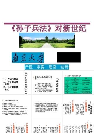 孙子兵法商战价值讲义课件