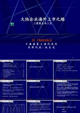 大陆企业海外上市过程分析