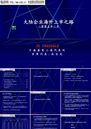 大陆企业海外上市之路概述