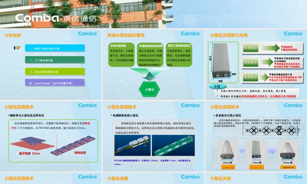 基站天线新产品新技术介绍
