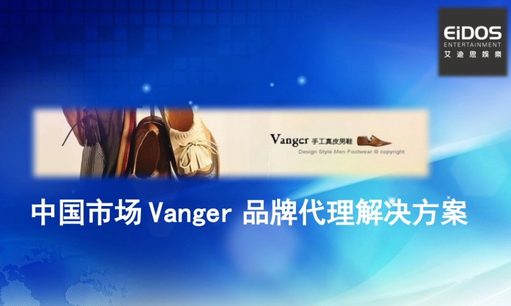 大陆市场Vanger品牌代理解决方案