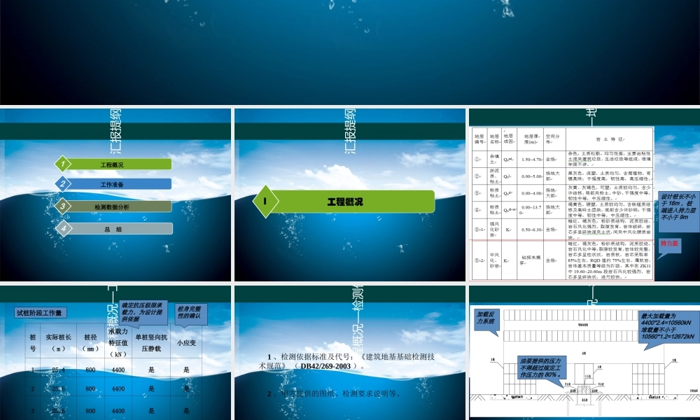基桩检测项目成果汇报