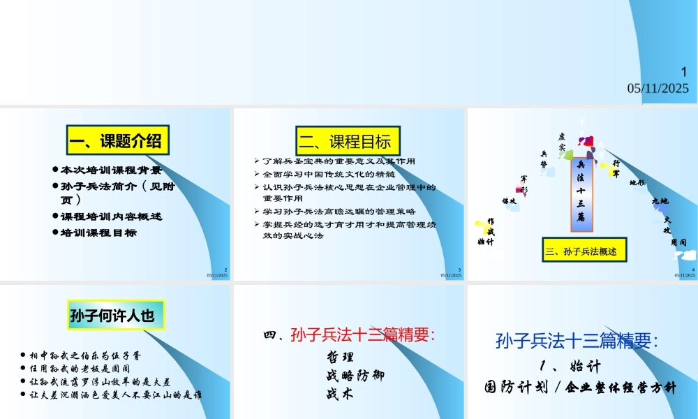 孙子兵法与企业管理(ppt 35)