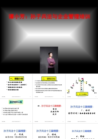 孙子兵法与企业管理培训讲义