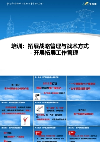 培训拓展战略管理与战术方式开展拓展工作管理