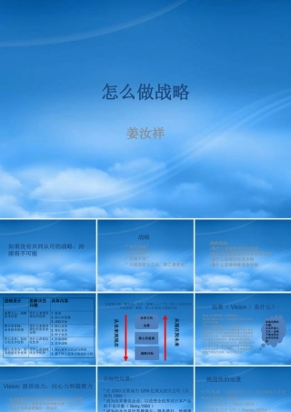 姜汝祥：如何做企业战略(ppt 32) 