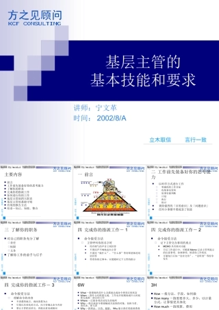 基_主管的基本技能和要求