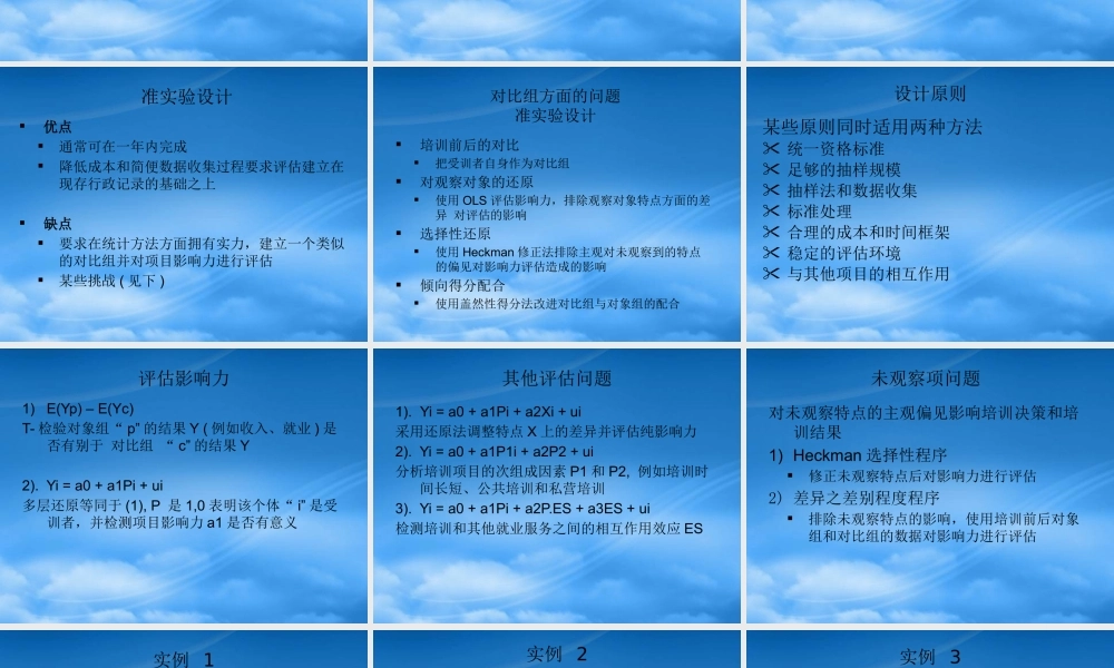 培训项目评估方法与设计