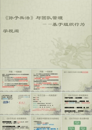 孙子兵法与团队管理概述