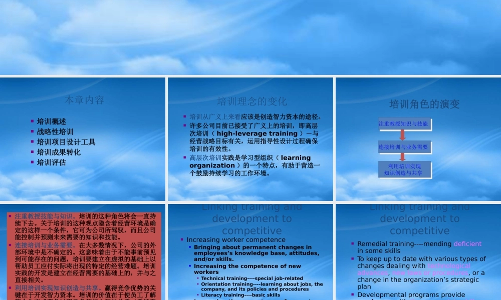 培训项目设计工具与开发