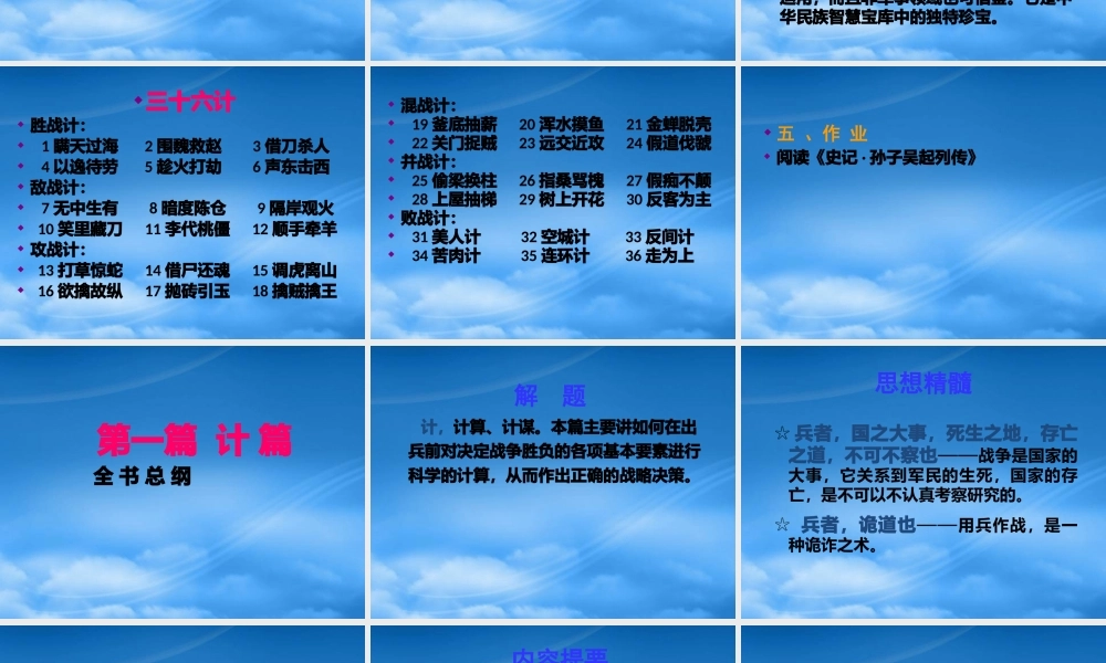 孙子兵法与战略(全集)