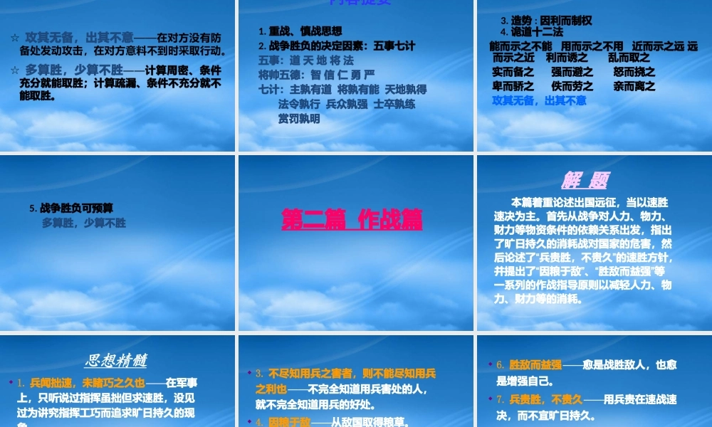孙子兵法与战略(全集)