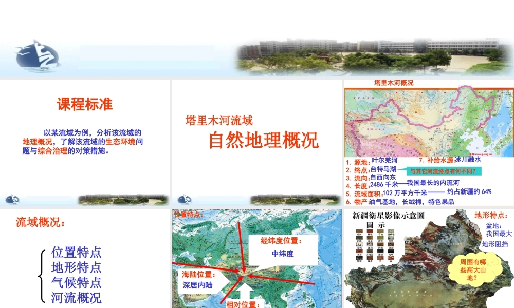 塔里木河流域的综合治理