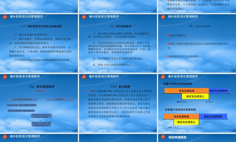 境外投资项目管理
