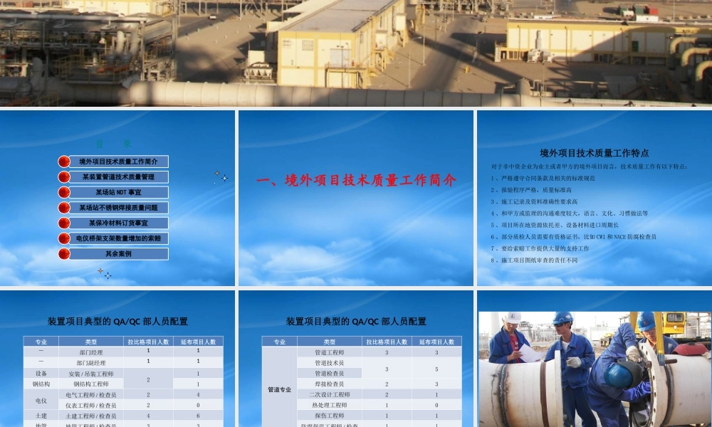 境外项目技术质量管理案例分析