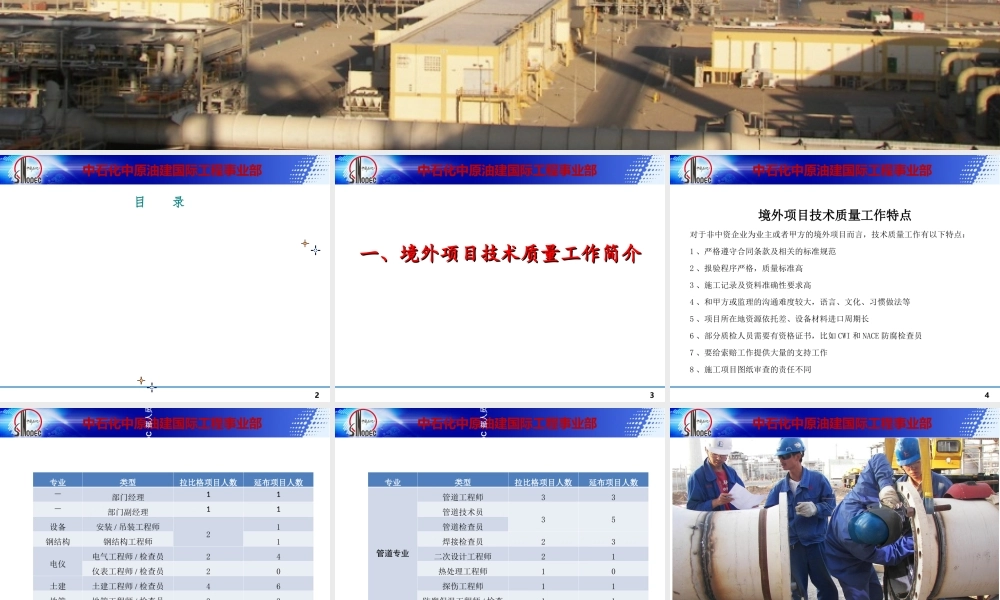 境外项目技术质量管理案例分析课件